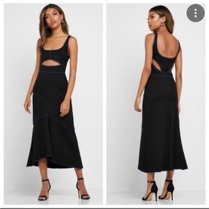 TopShop Racer Cutout Midi Dress, Size 6 (USA)